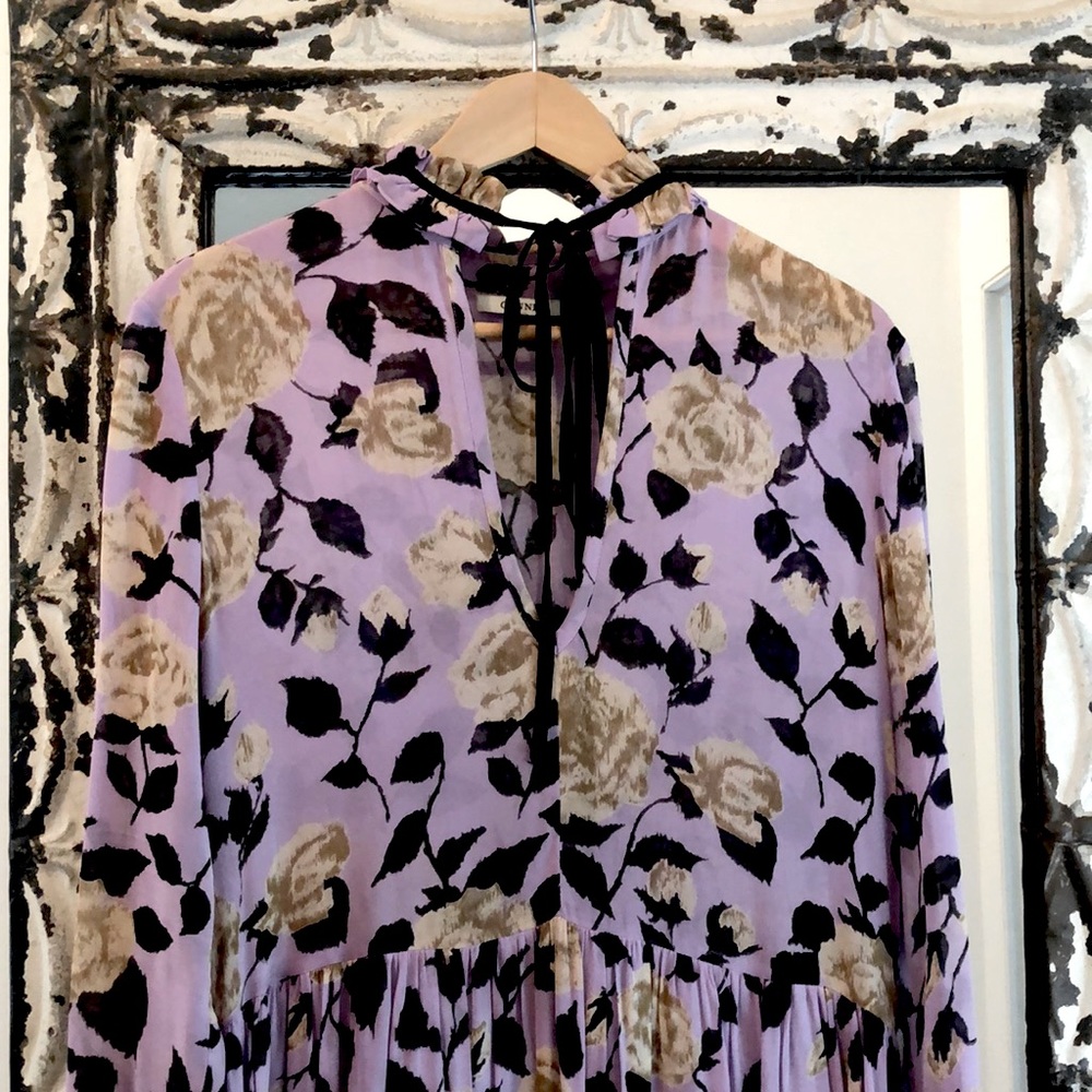 Ganni Maxi Dress Lilac